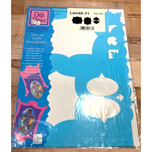 Deja Views Mix N Mat Template for photo Archiving Elaborate #1 PA-1140 - Picture 1 of 2